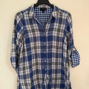 Lane Bryant Plaid Tunic with Pockets (14/16)